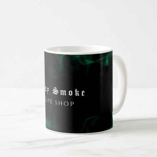 Vapeショップグリーンビジネス コーヒーマグカップ (正面右)