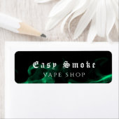 Vapeショップグリーンビジネス ラベル (インサイチュ)