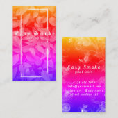 Vapeショップグリーンレインボーリーフレススモークビジネスカード 名刺 (正面/裏面)