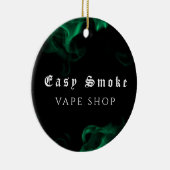 Vapeショップグリーン セラミックオーナメント (右)