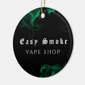 Vapeショップグリーン セラミックオーナメント (左)