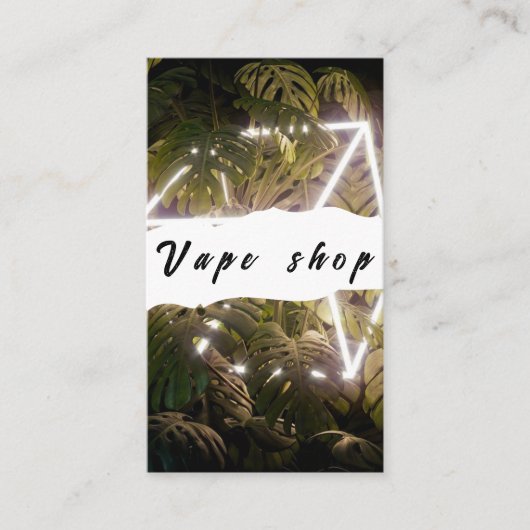 Vapeショップスモークシガレットビジネスカード 名刺 (正面)