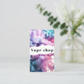 Vapeショップスモークシガレットビジネスカード 名刺 (スタンド正面)