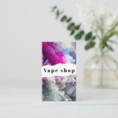 Vapeショップスモークシガレットビジネスカード 名刺 (スタンド正面)