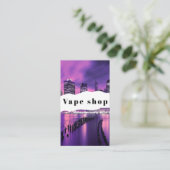 Vapeショップスモークシガレットビジネスカード 名刺 (スタンド正面)