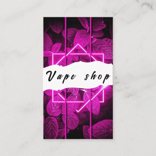 Vapeショップスモークシガレットビジネスカード 名刺 (正面)