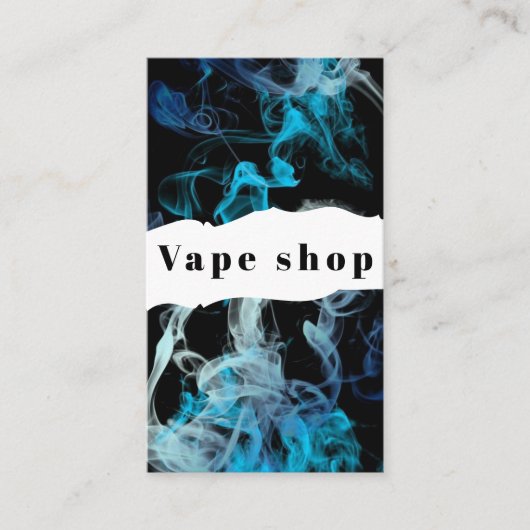 Vapeショップスモークシガレットビジネスカード 名刺 (正面)