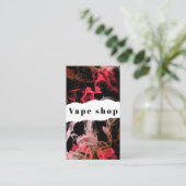 Vapeショップスモークシガレットビジネスカード 名刺 (スタンド正面)