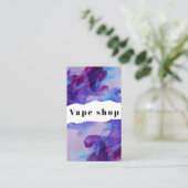 Vapeショップスモークシガレットビジネスカード 名刺 (スタンド正面)