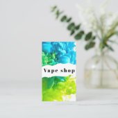Vapeショップスモークシガレットビジネスカード 名刺 (スタンド正面)
