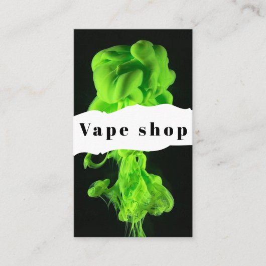 Vapeショップスモークシガレットビジネスカード 名刺 (正面)