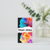 Vapeショップスモークシガレットビジネスカード 名刺 (スタンド正面)