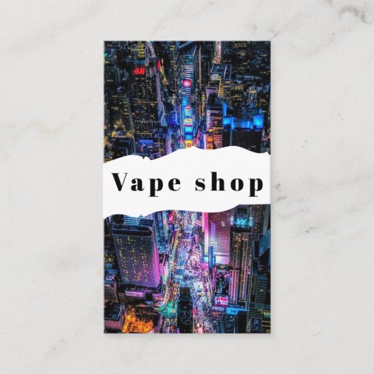 Vapeショップスモークシガレットビジネスカード 名刺 (正面)