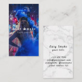 Vapeショップスモークブラックビジネスカード 名刺 (正面/裏面)