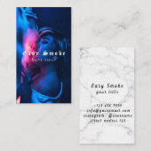 Vapeショップスモークブラックビジネスカード 名刺 (正面/裏面)