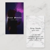 Vapeショップスモークブラックビジネスカード 名刺 (正面/裏面)