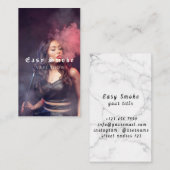 Vapeショップスモークブラックビジネスカード 名刺 (正面/裏面)