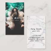 Vapeショップスモークブラックビジネスカード 名刺 (正面/裏面)