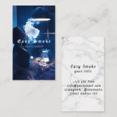 Vapeショップスモークブラックビジネスカード 名刺 (正面/裏面)