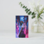 Vapeショップスモークブラックビジネスカード 名刺 (スタンド正面)