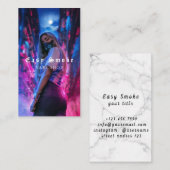 Vapeショップスモークブラックビジネスカード 名刺 (正面/裏面)