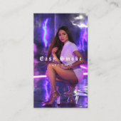 Vapeショップスモークブラックビジネスカード 名刺 (正面)