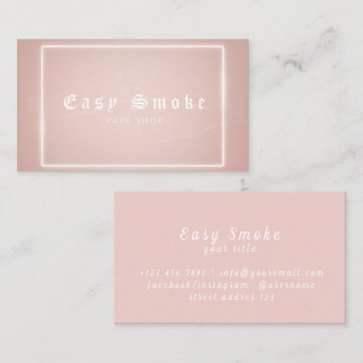 Vapeショップ名刺 名刺 (正面/裏面)