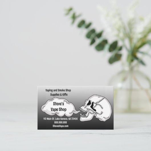 Vapeショップ 名刺 (スタンド正面)