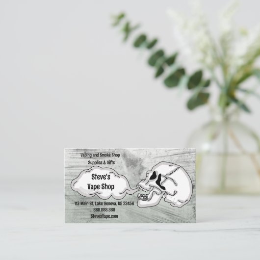 Vapeショップ 名刺 (スタンド正面)