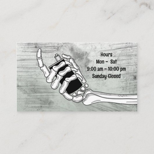 Vapeショップ 名刺 (裏面)