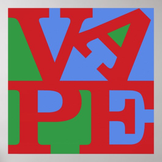 Vapeプリント ポスター (正面)