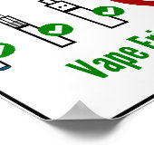 Vape領フレンドリー域 ポスター (角)