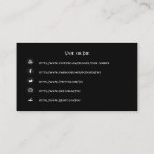 VAPE |ソーシャルメディアを利用したVapeスカルビジネス 名刺 (裏面)