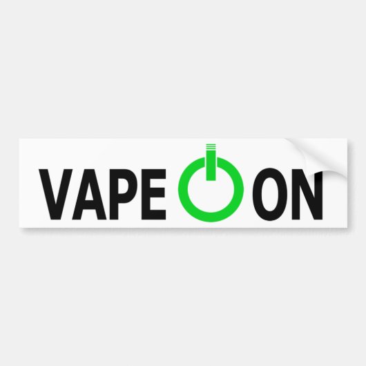 Vape! バンパーステッカー (正面)