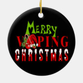VAPE |メリークリスマスサンタクロースの蒸発 セラミックオーナメント (裏面)