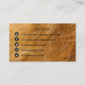 VAPE |レザーボックスモダンビジネスソーシャルメディア 名刺 (裏面)