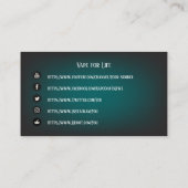 VAPE |レトロVAPE Boxビジネスソーシャルメディア 名刺 (裏面)