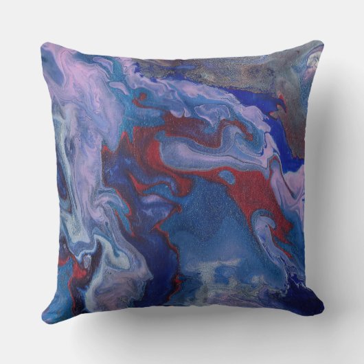 Vape 鮮やか抽象芸術パープル枕 クッション (裏面)