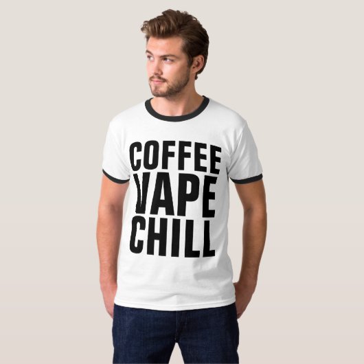 VAPE COFFEE CHILL Tシャツ (正面フル)