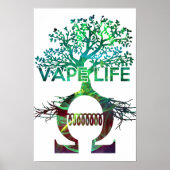 Vape Life Poster White BG ポスター (正面)