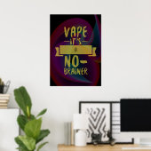 Vape No Brainerプレミアムポスター ポスター (ホームオフィス)