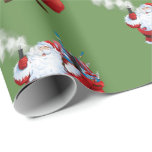 VAPE | Santa Merry Christmasの蒸気 ラッピングペーパー<br><div class="desc">ホーホーHO蒸気サンタクロース、モッドとジュースでいっぱいのバッグで完全</div>