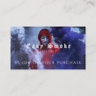 Vape Shopビジネス割引カード 名刺
