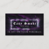 Vape Shop Business Discountカード 名刺 (正面)