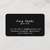 Vape Shop Business Discountカード 名刺 (裏面)