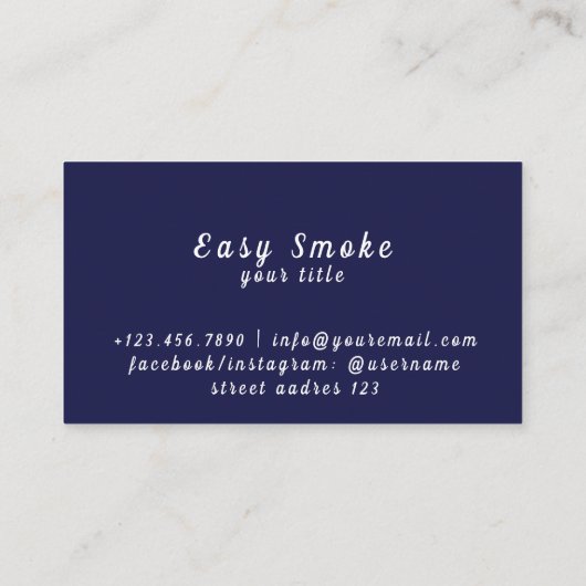 Vape Shop Business Discountカード 名刺 (裏面)