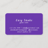 Vape Shop Business Discountカード 名刺 (裏面)