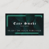 Vape Shop Business Discountカード 名刺 (正面)