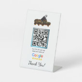 Vape Shop Google Reviewペデスタルスタンドテンプレート 台座サイン (正面)