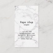 Vape Smoke Shop Store Electronic Cigarette 名刺 (裏面)